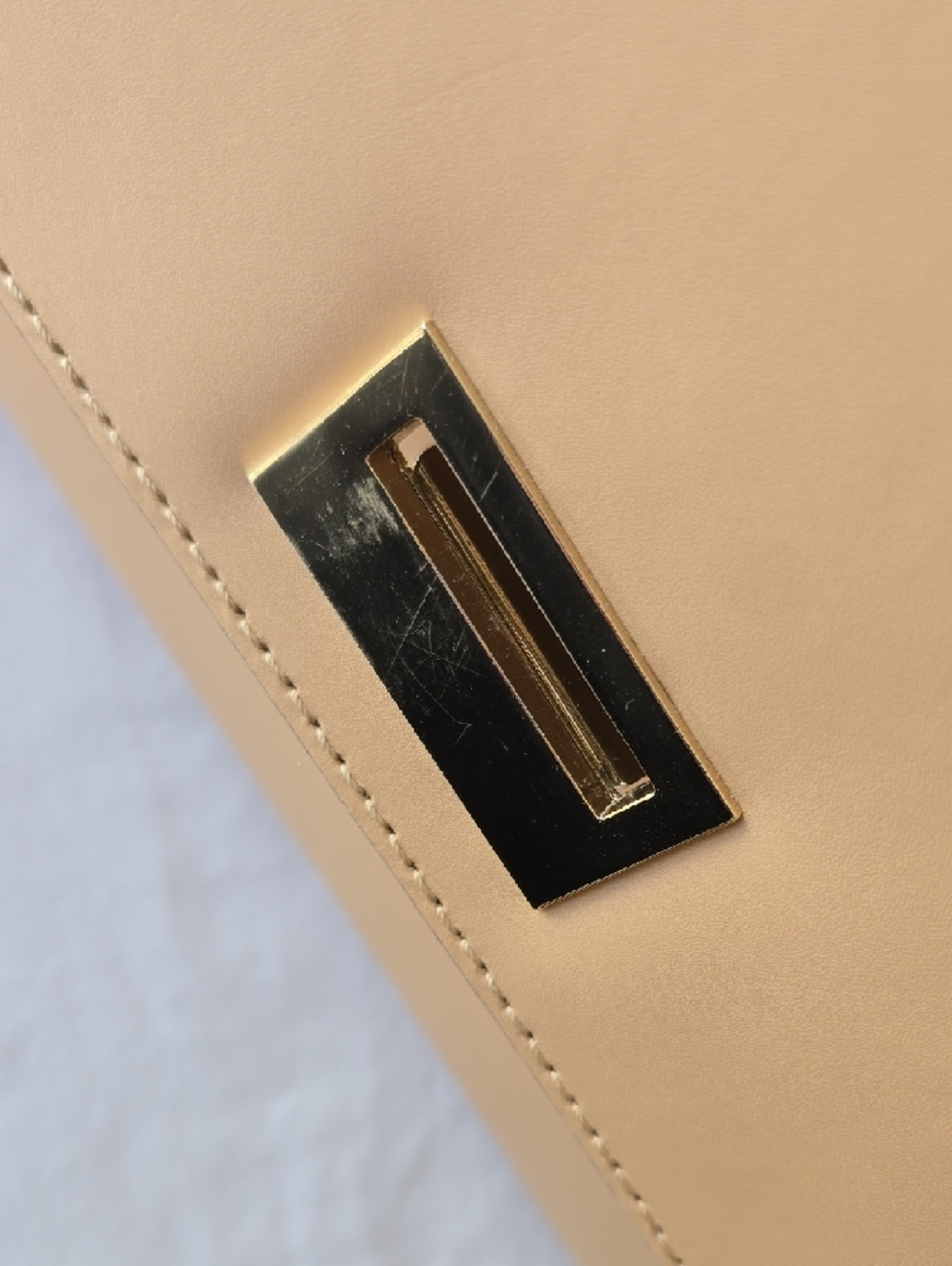 kate spade Beige Leather Structured Satchel with Gold Hardware - Picture 13 of 13